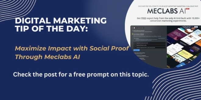 Digital Marketing Tip of the Day social proof